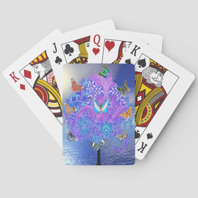 Baraja De Cartas Árbol de mariposa (Reverso)