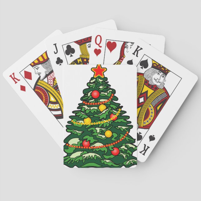 Baraja De Cartas Árbol de Navidad (Reverso)