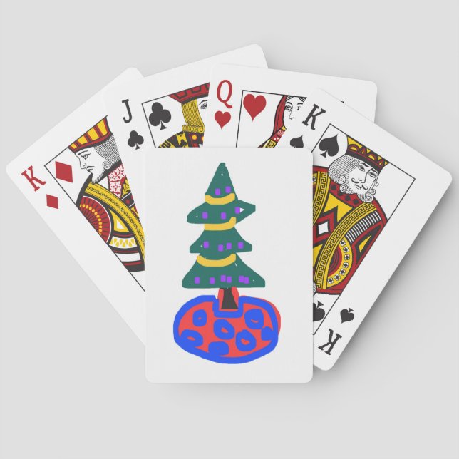Baraja De Cartas Árbol de Navidad (Reverso)