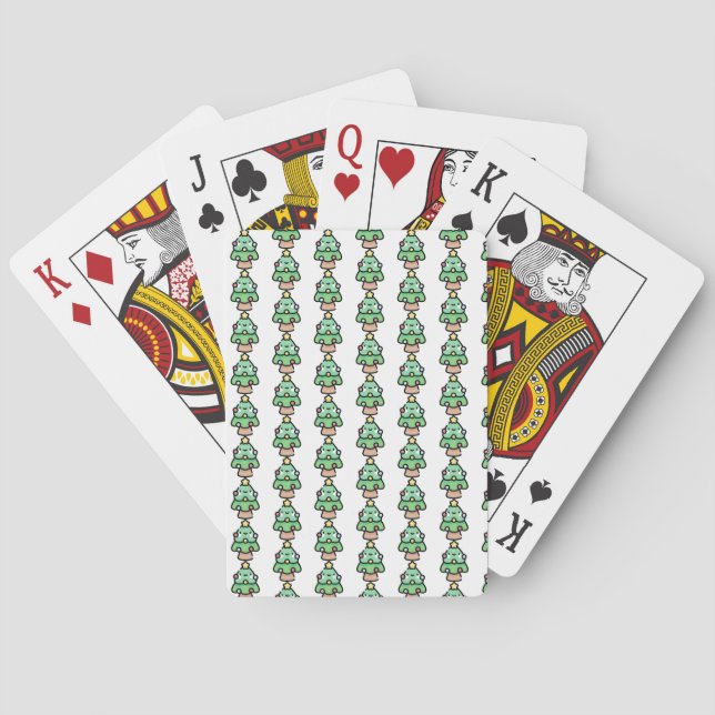 Baraja De Cartas árbol de navidad (Reverso)