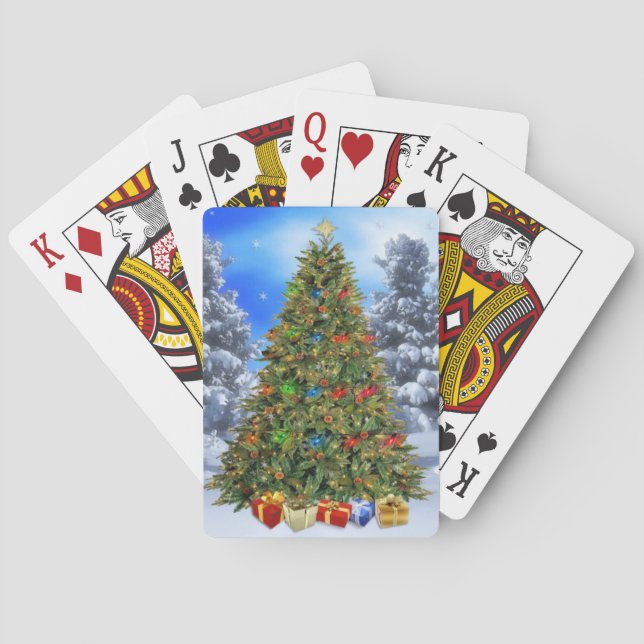 Baraja De Cartas Árbol de Navidad (Reverso)