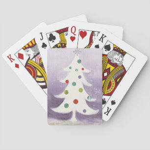 Baraja De Cartas Árbol de Navidad Blanco