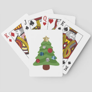 Baraja De Cartas árbol de navidad de emoji