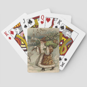 Baraja De Cartas Árbol de Navidad de Santa Claus en Victoria