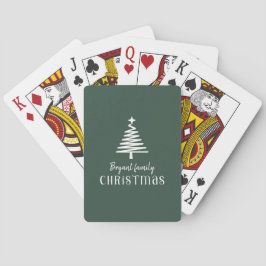 Baraja De Cartas Árbol de Navidad familiar