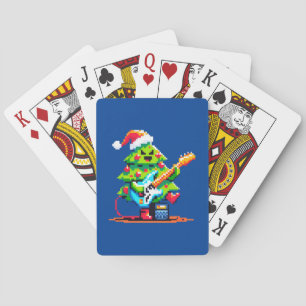 Baraja De Cartas Árbol de Navidad Rockstar - guitarra de tocador de