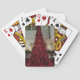Baraja De Cartas Árbol de Navidad Rojo - NYC
