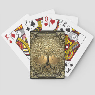 Baraja De Cartas Árbol de oro de la vida Rústico antiguo