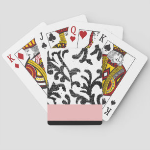 Baraja De Cartas Árbol de palma tropical azul y blanco