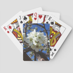 Baraja De Cartas Árbol de peras florido de primavera de los Cluster
