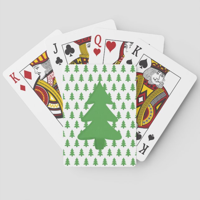 Baraja De Cartas Árbol de pinos (Reverso)