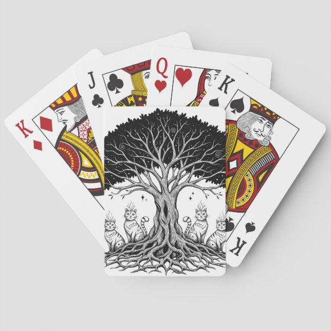 Baraja De Cartas árbol místico de la vida (Reverso)