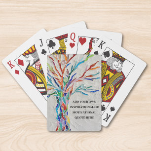 Baraja De Cartas Árbol motivacional inspirador