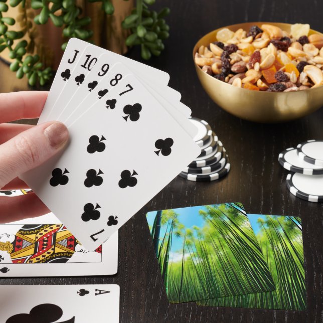 Baraja De Cartas Arboledas de bambú verde (In Situ)