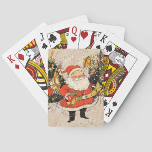 Baraja De Cartas Árboles navideños de Santa María
