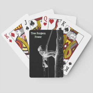 Baraja De Cartas Arborismo de cirujano árbol en el trabajo actual d