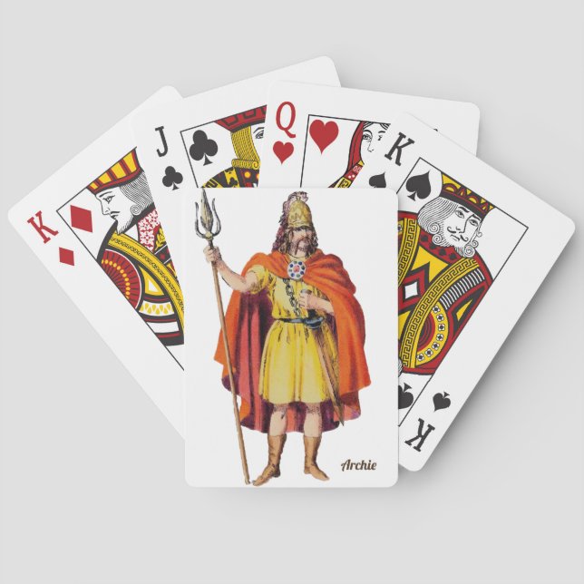 Baraja De Cartas ARCHIE ~Ancient Briton COSTUME ~ BC 54 ~ (Reverso)