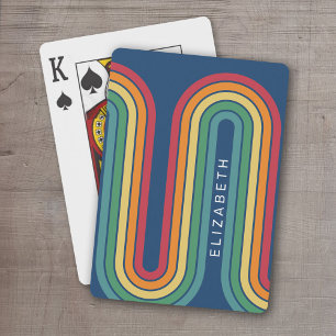 Baraja De Cartas Arco amarillo Naranja rojo azul de 70 líneas inspi