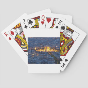 Baraja De Cartas Arco de Triunfo París Francia Ciudad Cosmopolita