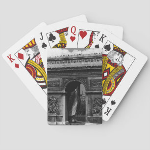 Baraja De Cartas Arco de Triunfo Vintage Francia París Plaza Etoile