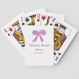 Baraja De Cartas Arco iris rosa morado brillo glitter despedida de 