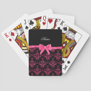 Baraja De Cartas Arco rosado conocido personalizado del rosa del