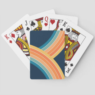 Baraja De Cartas Arcoiris de estilo retro de dos colores