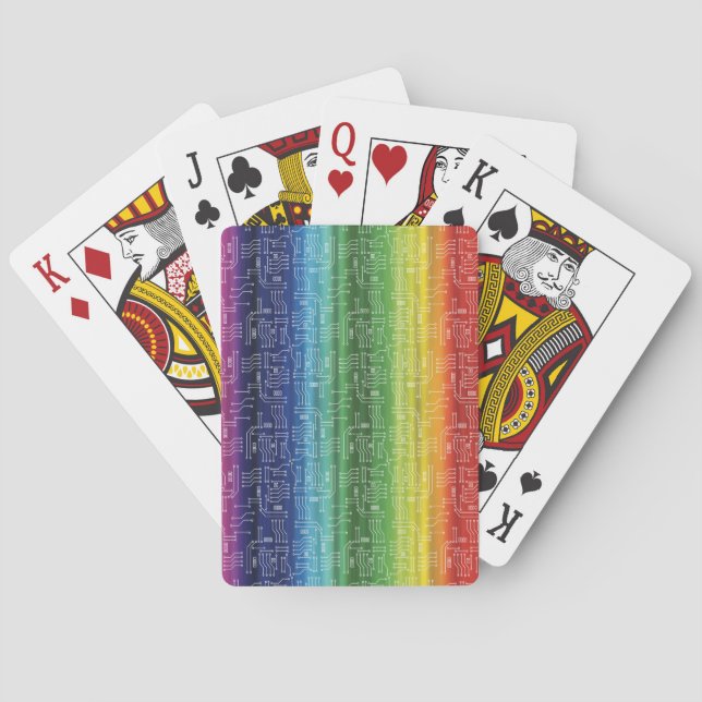 Baraja De Cartas Arcoiris digital (Reverso)