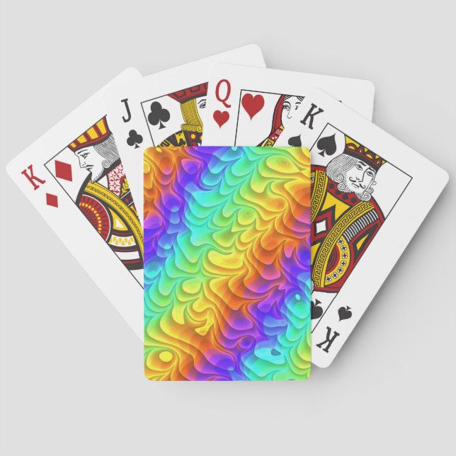 Baraja De Cartas Arcoiris húmedo (Reverso)