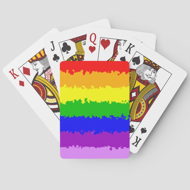 Baraja De Cartas Arcoiris moderno (Reverso)