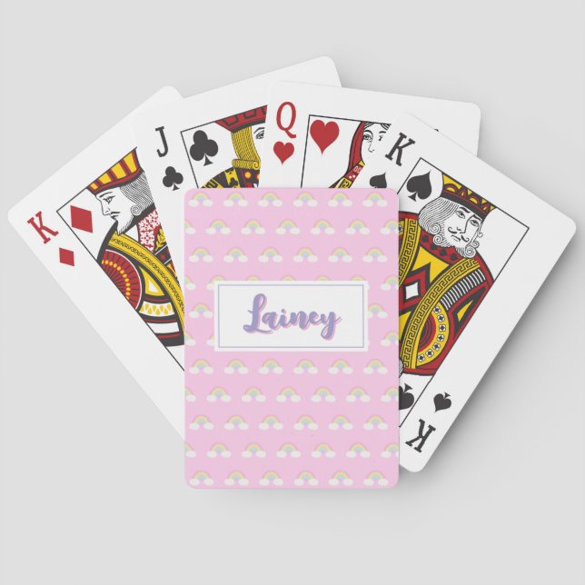Baraja De Cartas Arcoiris pastel (Reverso)