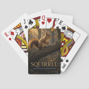 Baraja De Cartas Ardilla Bosques Caducifolios Fauna ANIMAL