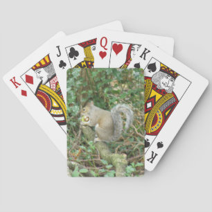 Baraja De Cartas Ardilla con tarjetas de juego de maíz