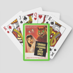 Baraja De Cartas Ardilla del espacio exterior