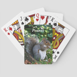 Baraja De Cartas Ardilla gris personalizada