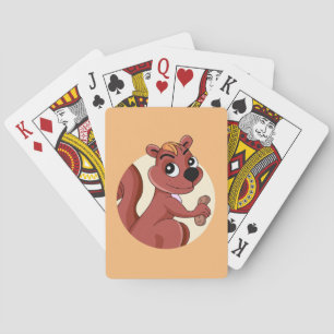 Baraja De Cartas Ardilla personalizado con cacahuete