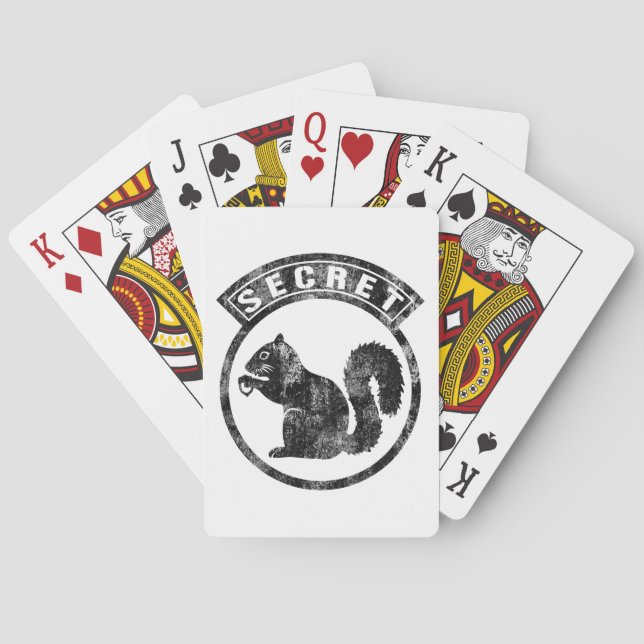 Baraja De Cartas ardilla secreta - Dolor - Tipo 1 (Reverso)