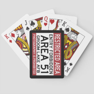 BARAJA DE CARTAS ÁREA 51 ENTRADA PROHIBIDA