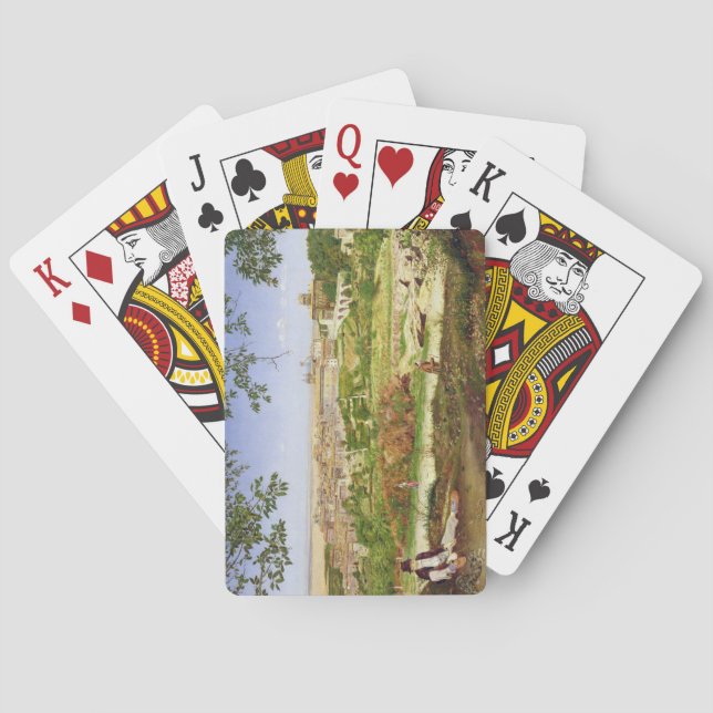 Baraja De Cartas Ariccia, Italia, 1860 (aceite en el panel) (Reverso)