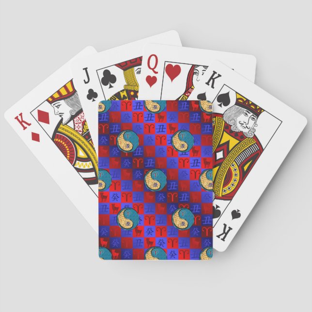 Baraja De Cartas Aries & Buey de Agua (Reverso)