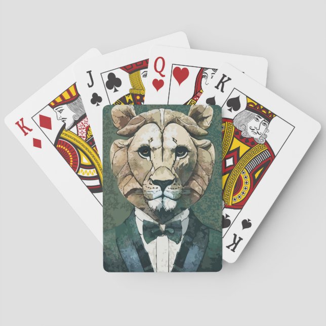 Baraja De Cartas Aristocrat Lion (Reverso)