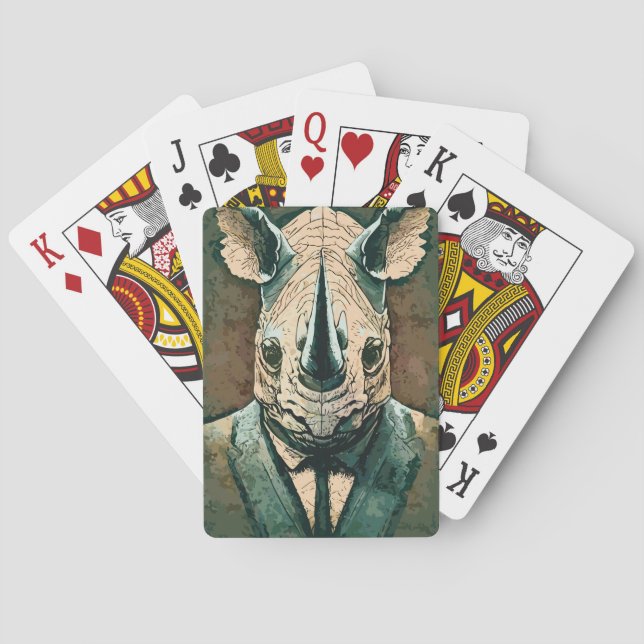Baraja De Cartas Aristocrat Rhino (Reverso)