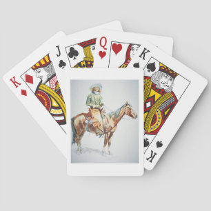 Baraja De Cartas Arizona Cowboy, 1901 (crayon en papel)