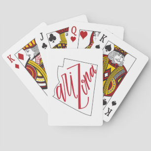 Baraja De Cartas Arizona   Diseño tipográfico estatal