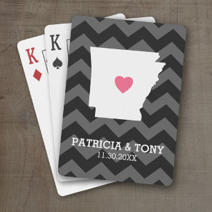 Baraja De Cartas Arkansas amor por el estado de casa con el corazón