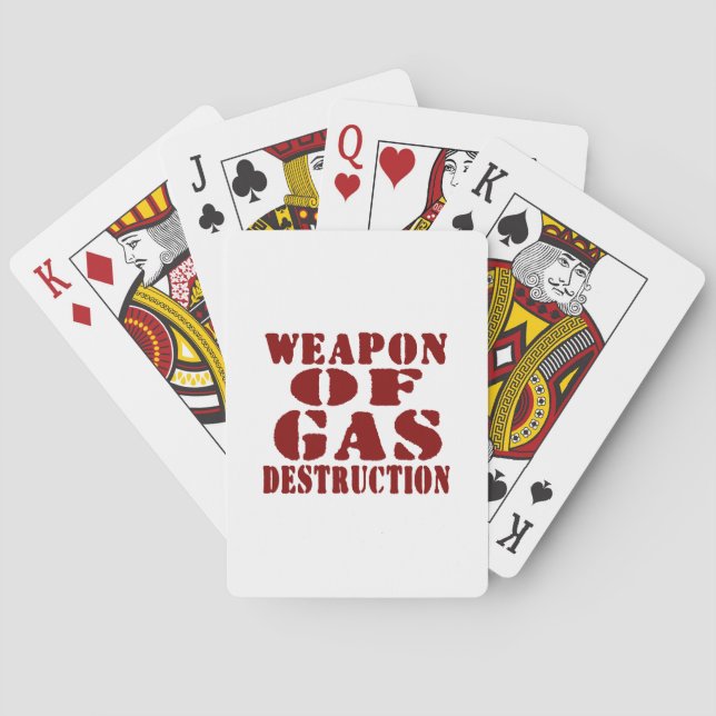 Baraja De Cartas Arma De Destrucción De Gas (Reverso)