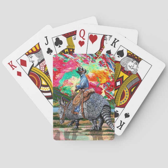 Baraja De Cartas Armadillo Cowboy (Reverso)