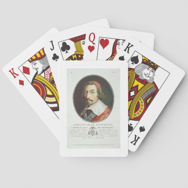 Baraja De Cartas Armand Jean Duplessis, Cardinal, Duc de Richelieu (Reverso)