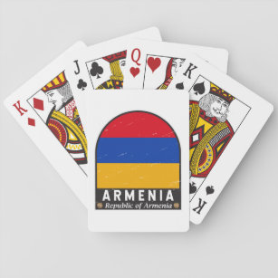 Baraja De Cartas Armenia Bandera Emblema con mal sabor 