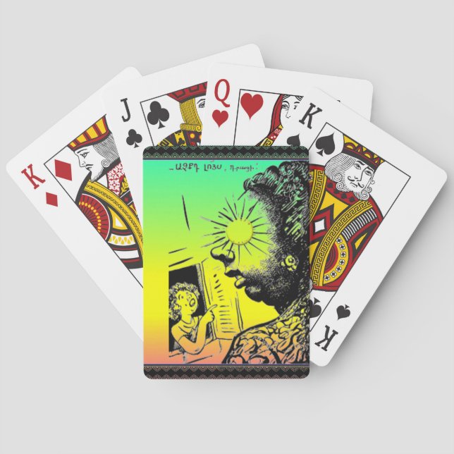 Baraja De Cartas Armenian Saying Bicycle Playing Cards (Reverso)